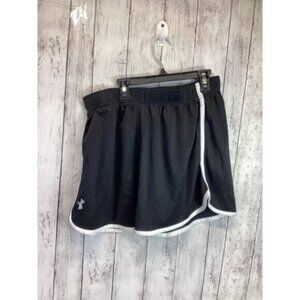 Preppy Streetwear Coquette Utlity Under Armour Shorts Large Black for Men